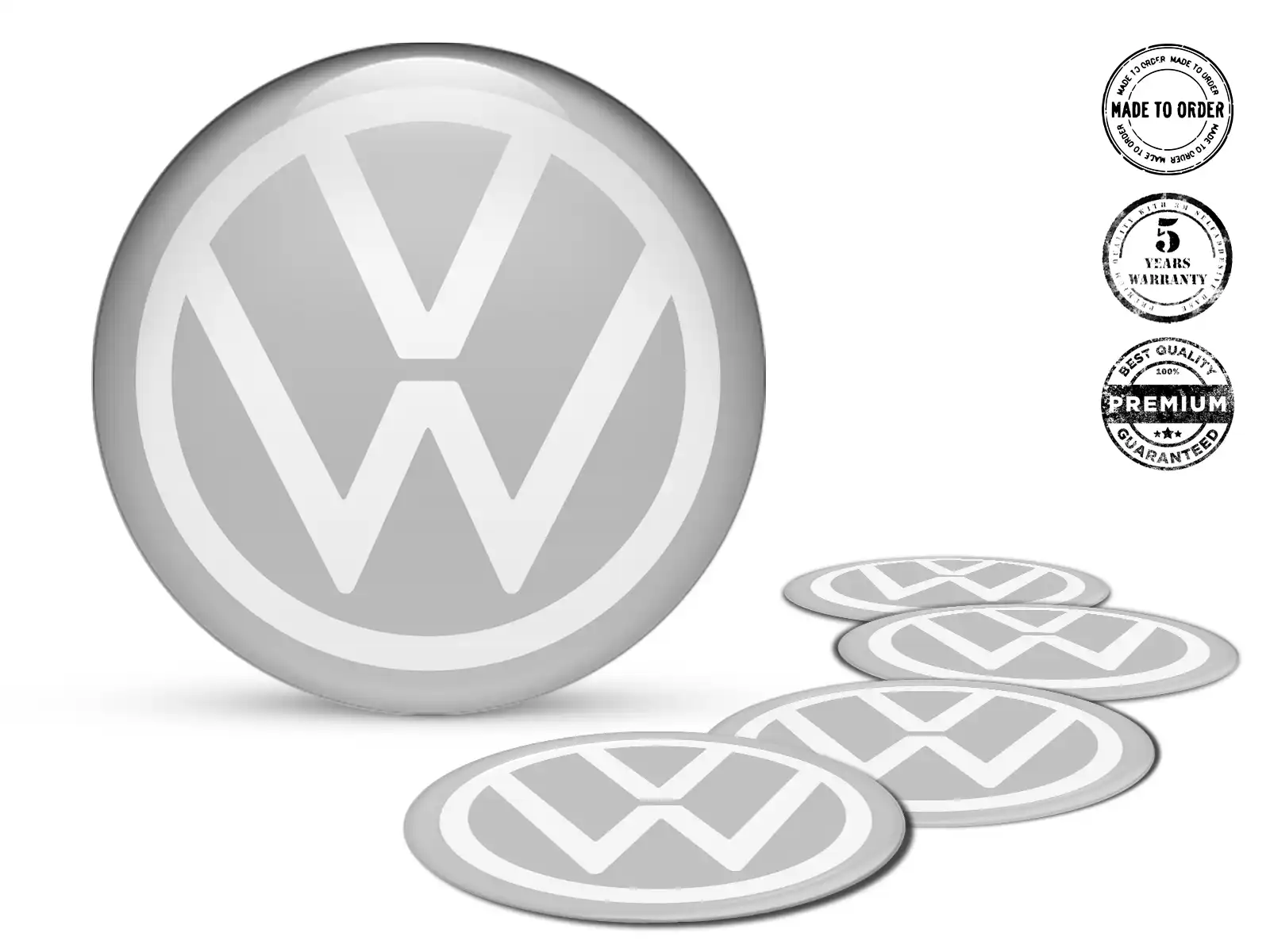 VW Calcomanías Bombadas Personalizadas Etiquetas de Autos